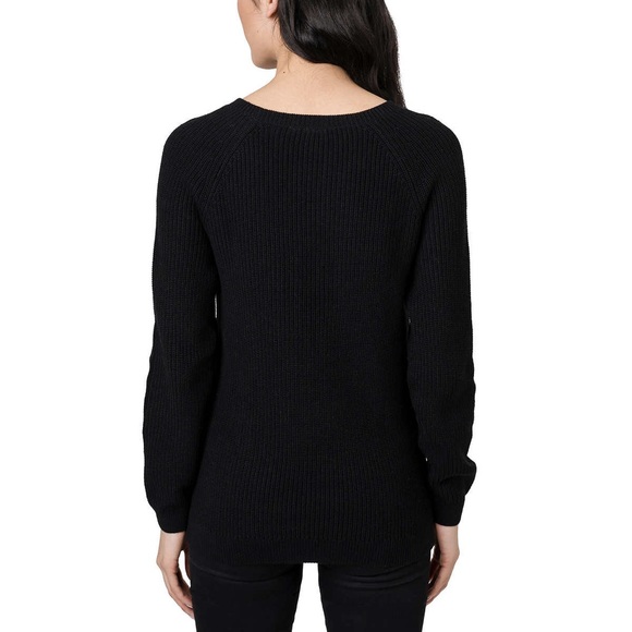 Elle Women's Crew Neck Sweater polka dot-Size L - Picture 2 of 6